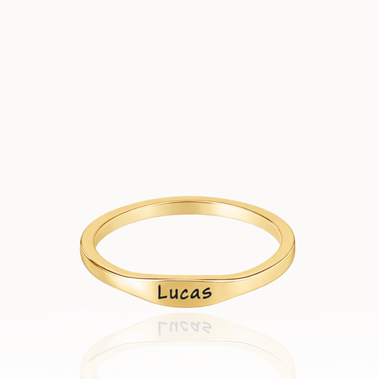 Anillo Delgado con Nombre Grabado