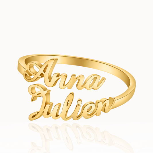 Anillo Personalizado con Dos Nombres