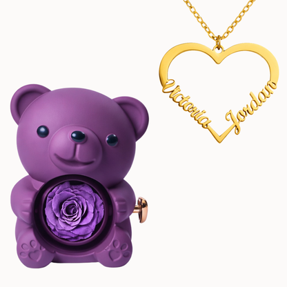 Caja Cupido con Collar Amor en Forma de Corazón Personalizado