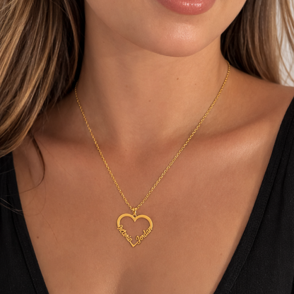 Caja Cupido con Collar Amor en Forma de Corazón Personalizado